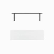 LED Solid Wood Floating Shelf- White