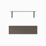 LED Solid Wood Floating Shelf-Grey
