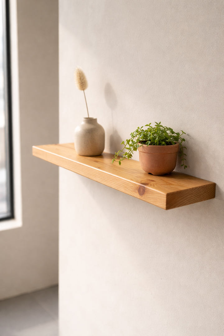 Floating Shelf – 2 Feet Single Shelf (Natural)