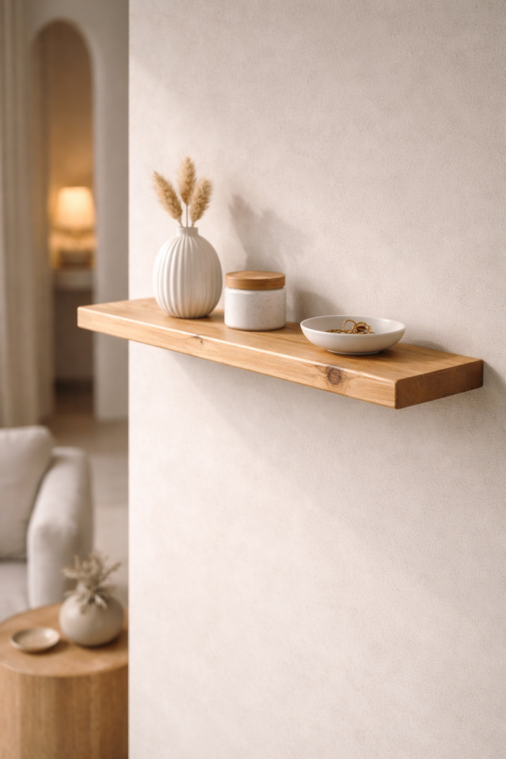 Floating Shelf – 2 Feet Single Shelf (Natural)