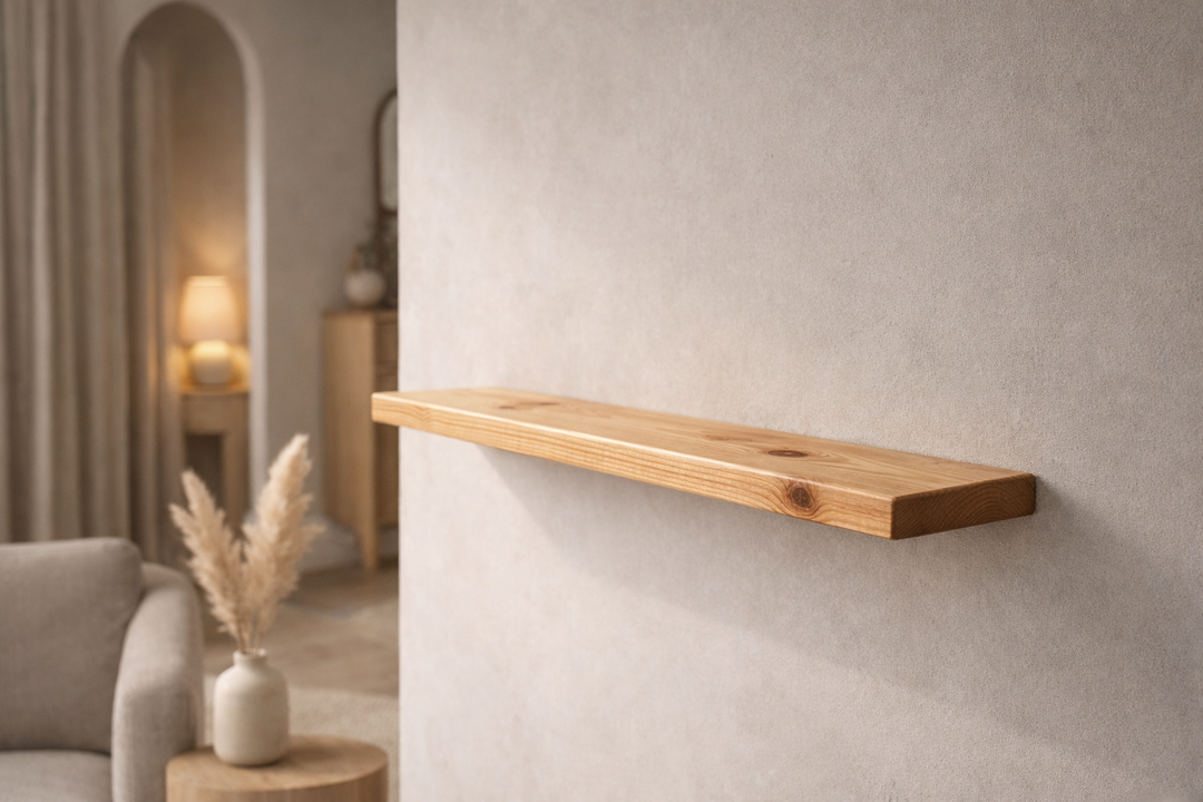 Floating Shelf – 2 Feet Single Shelf (Natural)