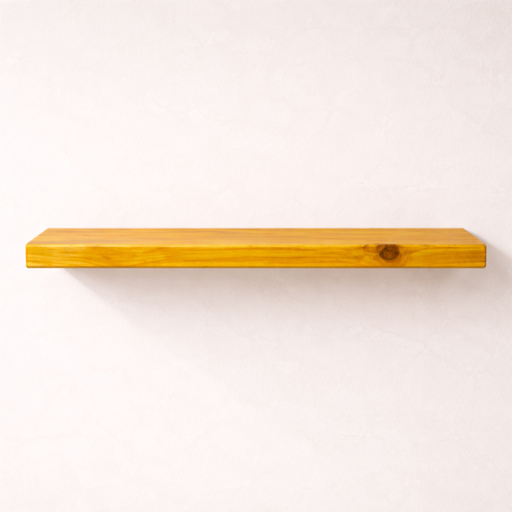 Floating Shelf – 2 Feet Single Shelf (Yellow)