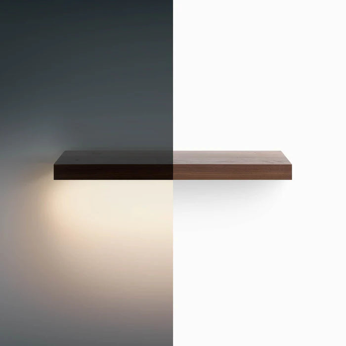 LED Solid Wood Floating Shelf-Walnut