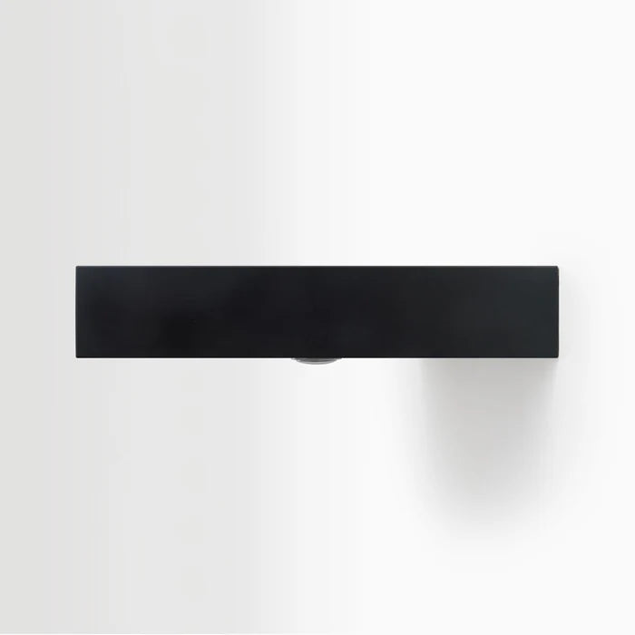 LED Solid Wood Floating Shelf- Black
