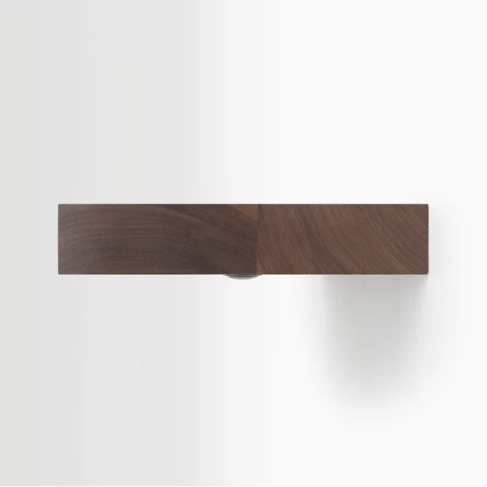 LED Solid Wood Floating Shelf-Walnut