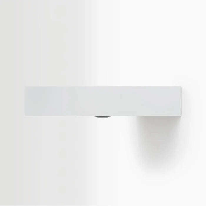 LED Solid Wood Floating Shelf- White