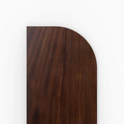 Radial Wood Floating Shelf- Walnut