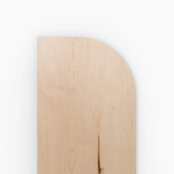 Radial Solid Wood Floating Shelf- Natural