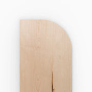 Radial Solid Wood Floating Shelf- Natural