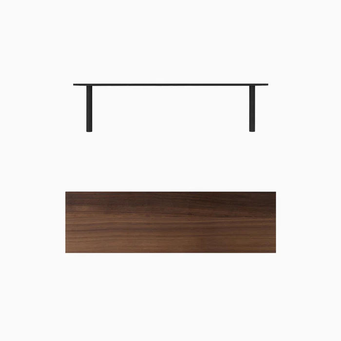 Solid Wood Floating Shelf- Walnut