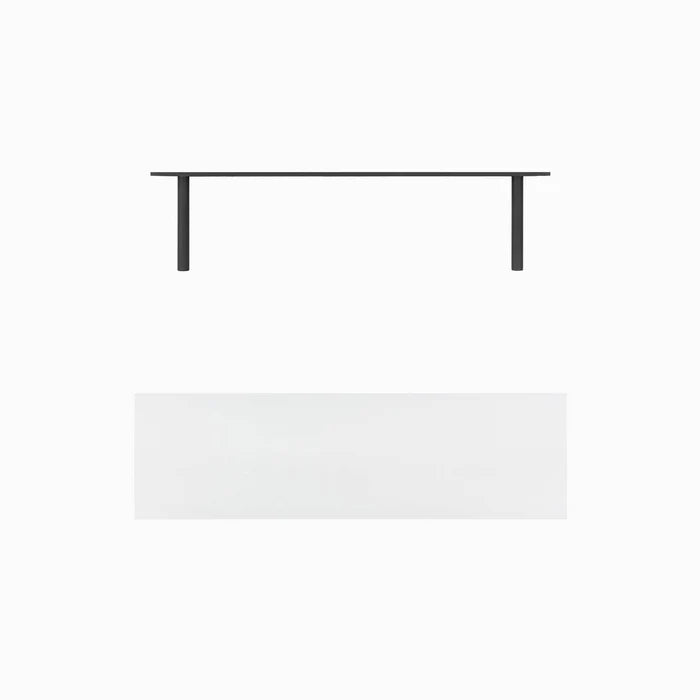 Solid Wood Floating Shelf- White