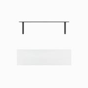 Solid Wood Floating Shelf- White