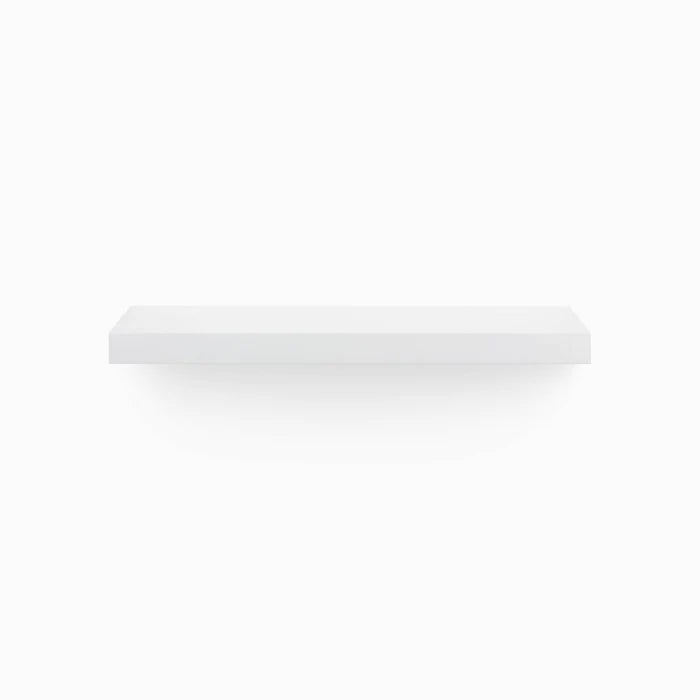 Solid Wood Floating Shelf- White