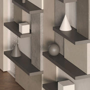 Solid Wood Floating Shelf- Grey