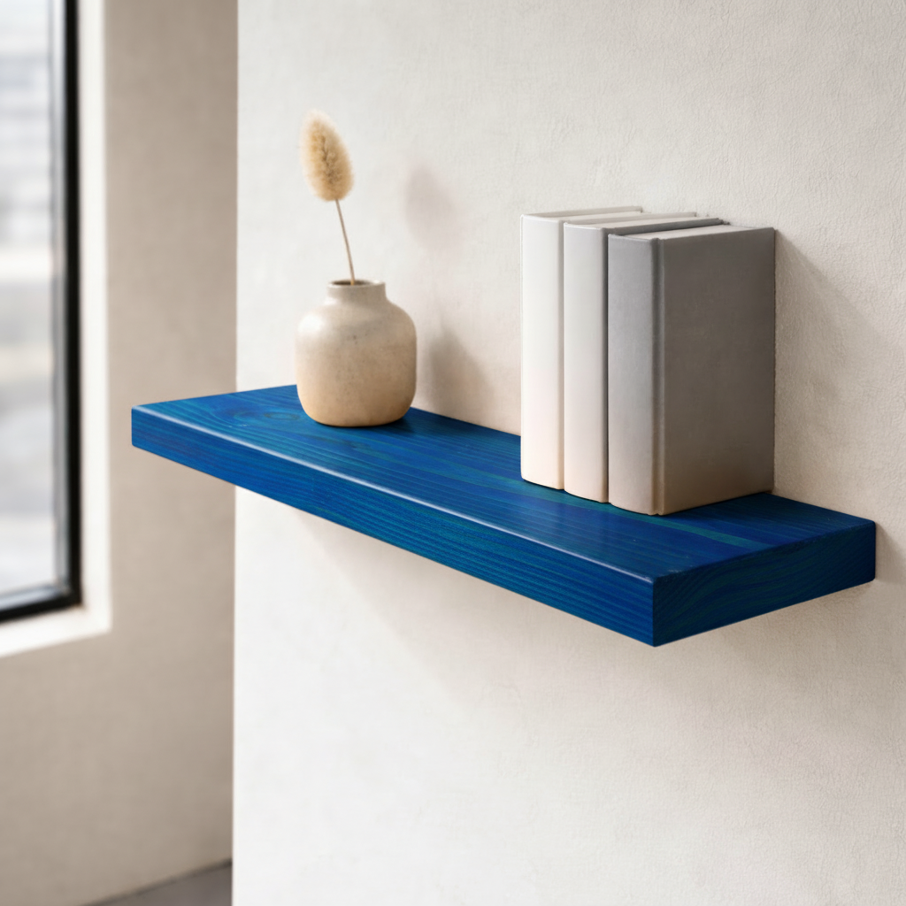 Floating Shelf – 2 Feet Single Shelf (Blue)